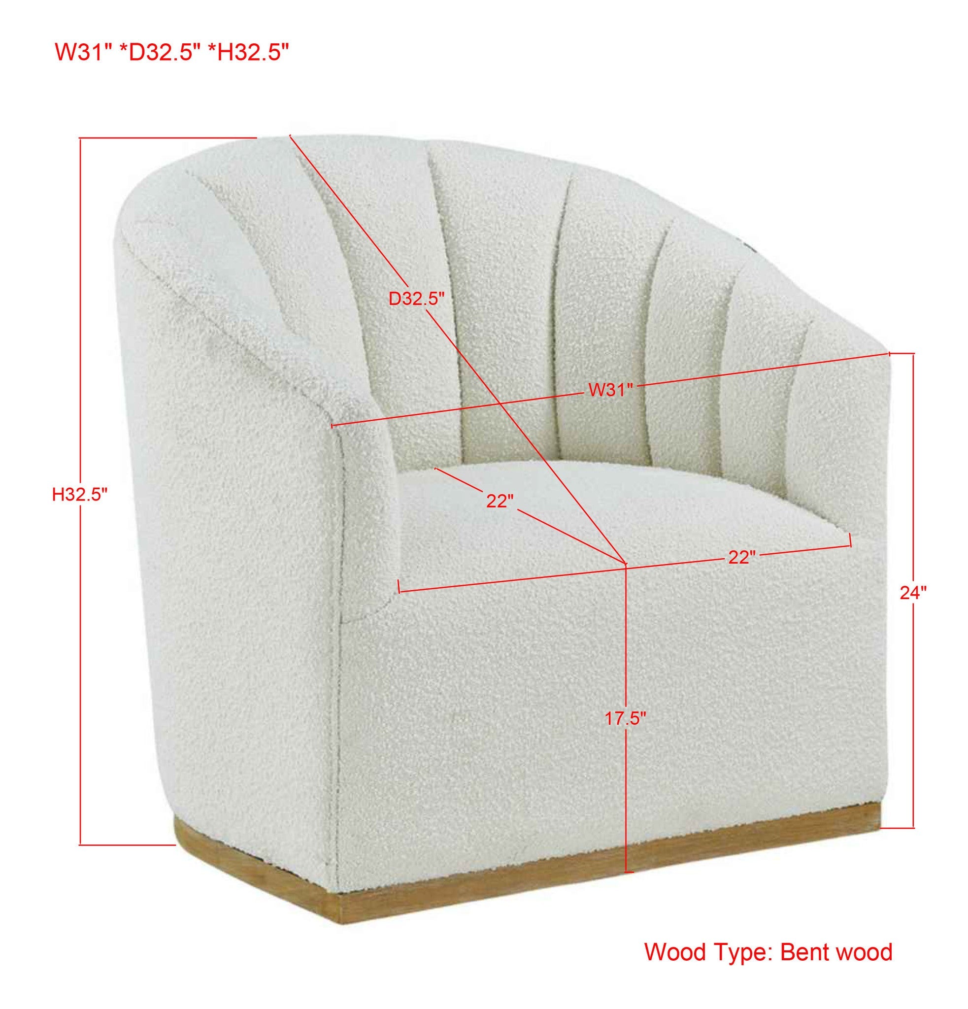 heyon/へヨン/ted stole/white Boyd Swivel Chair – Forty West Designs