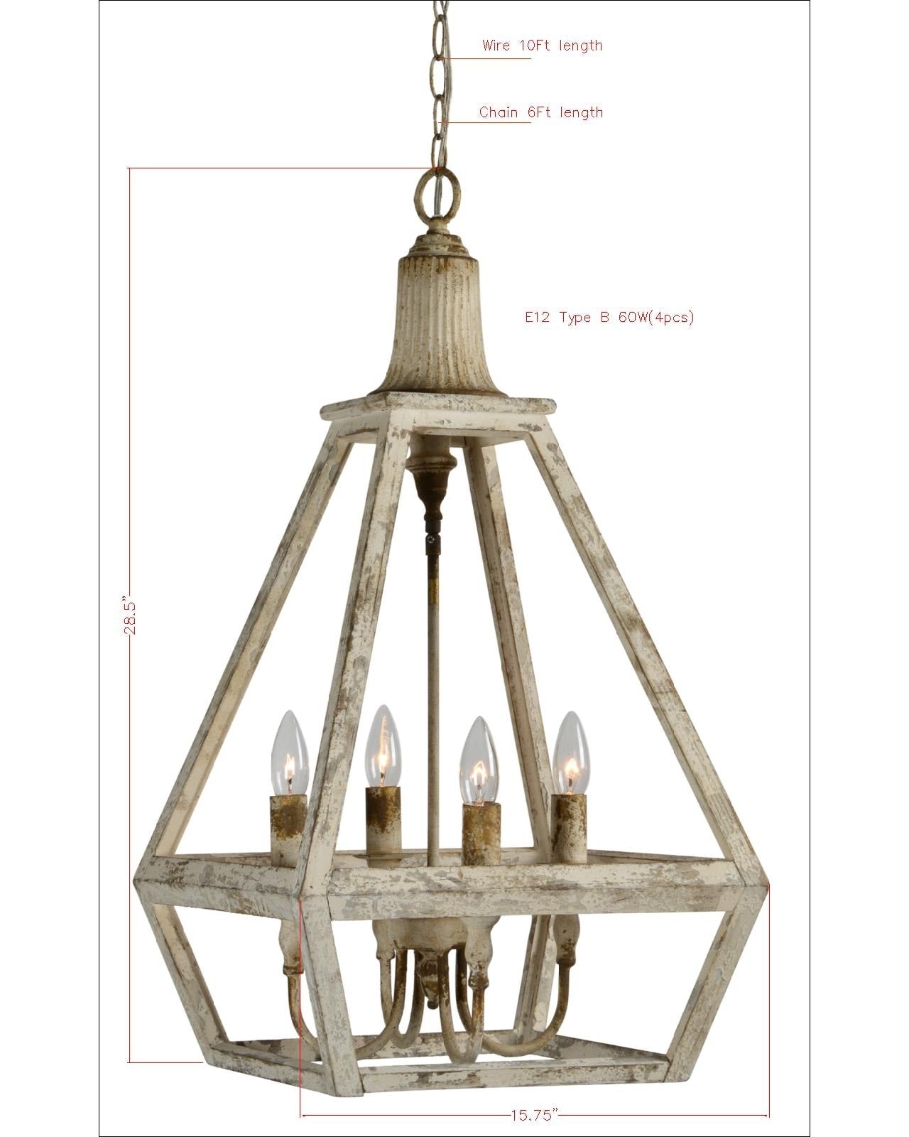 Warner 4-Lt Pendant – Forty West Designs