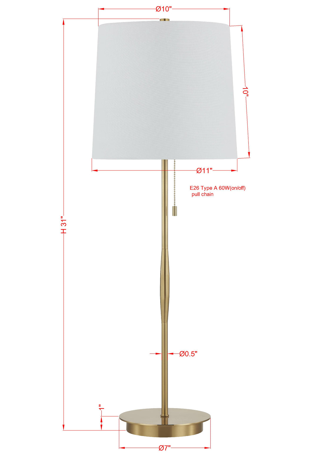Greenlee Buffet Lamp