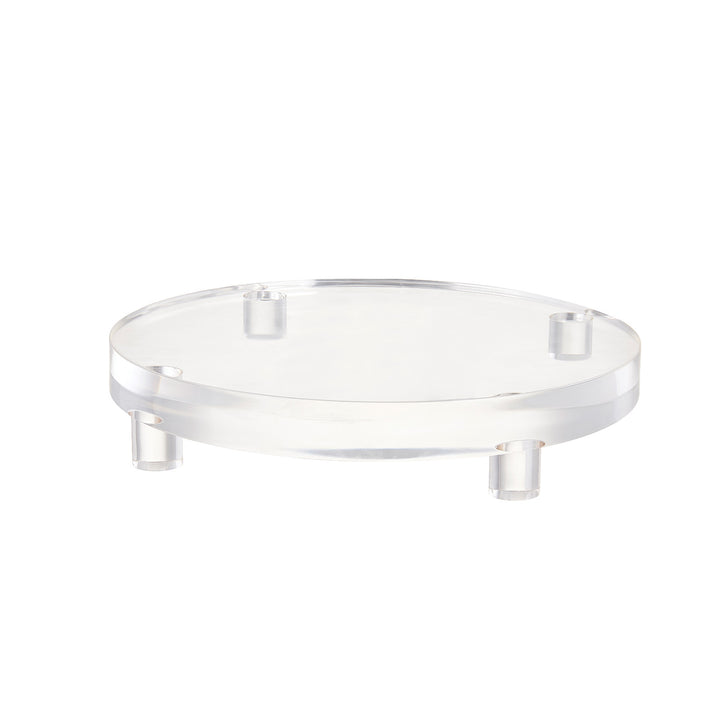 Round Acrylic Lamp Pedestal